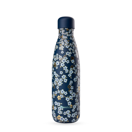 Bouteille isotherme - Originals Flowers Bleu Nuit