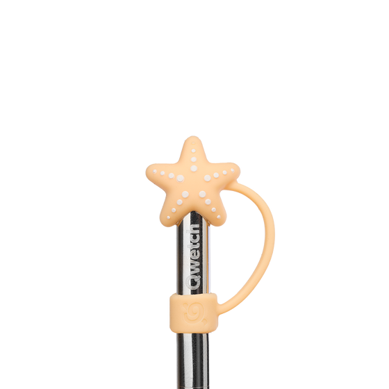 Embout pour paille étoile de mer - Abricot