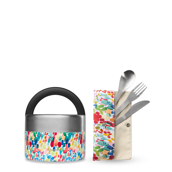 Set de couverts Arty - Kit Boîte repas poignée