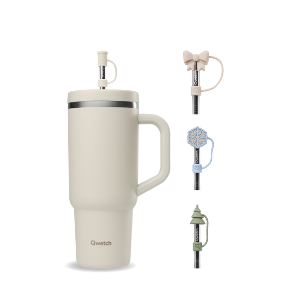 Kit Embouts paille Hiver - Travel Cup Sable
